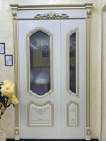 Дверь межкомнатная Камила золото GL, двустворчатая, остекленная