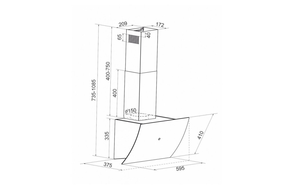 Вытяжка exiteq ex 1236 black схема встраивания