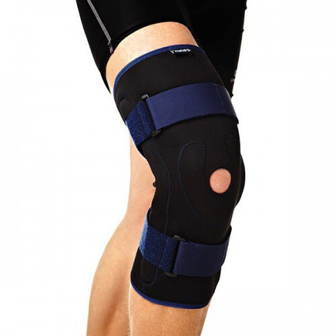 Бандаж на коленный сустав с шарнирами неразъемный RKN-202