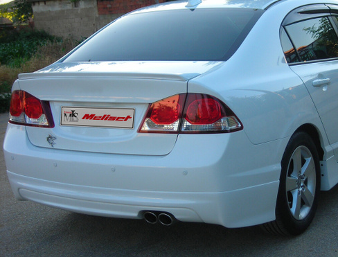 Спойлер Mugen широкий под покраску (стекловолокно) Honda Civic 2006-2012