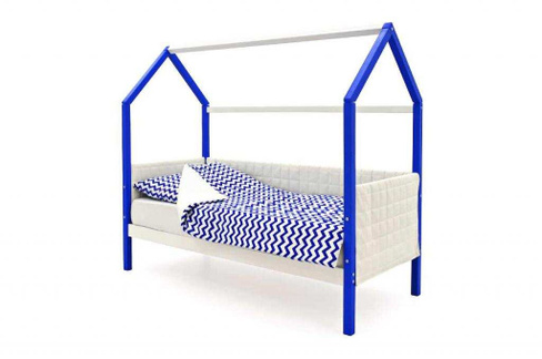 Детская кровать-домик мягкая Бельмарко Svogen Детская кровать-домик мягкая Бельмарко Svogen Сине-белый