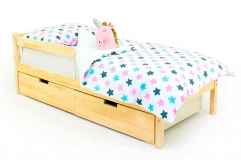 Детская кровать Бельмарко Svogen Classic натура с бортиком Детская кровать Бельмарко Svogen classic натура (без покрытия