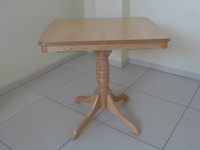 Кухонный раскладной стол "Плутон МП" р-р 80(110)х60 см, цвет "бук"