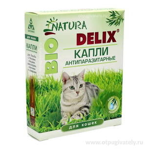 Delix Деликс капли для кошек антипаразитарные