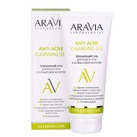 Aravia Laboratories - Очищающий гель для лица и тела с салициловой кислотой Anti-Acne Cleansing Gel, 200 мл