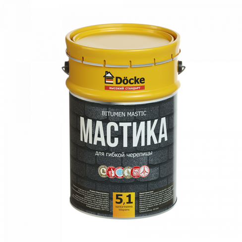 Мастика для гибкой черепицы 5,1 кг (5 л)