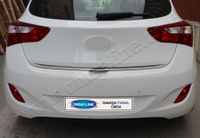 Нижняя кромка крышки багажника Omsa (сталь) Hyundai i30 2012-2017 HB