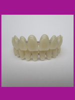 Акриловые зубные протезы 2 шт верхние и нижние
