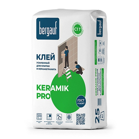 Клей усиленный для плитки KERAMIK PRO 25 кг (56)