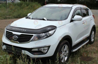 Дефлектор капота LONG VIP (пластик) KIA Sportage III 2010-2016