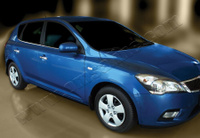 Накладки на нижние молдинги окон Omsa (4 шт,сталь) KIA Ceed HB 2010-2012 FL