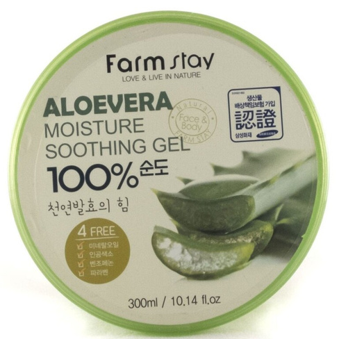 Многофункциональный смягчающий гель с экстрактом алое вера FarmStay FarmStay (Корея)