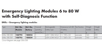 Модуль аварийный VS EMXs 180.000 6-80W T/TC lamp нужен акк 188823