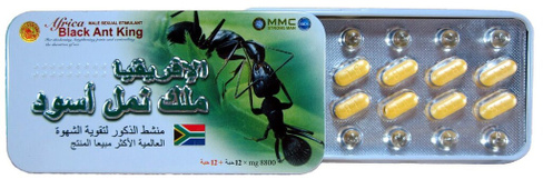 Препарат для потенции Африканский чёрный муравей 12 штук