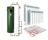 Обвязка для котла TKR (вариант №2) подключение радиаторов+теплый пол
