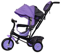 Велосипед трехколесный Galaxy VIVAT 1 фиолетовый, надувные колеса