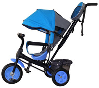 Велосипед трехколесный Galaxy VIVAT 1 голубой, надувные колеса