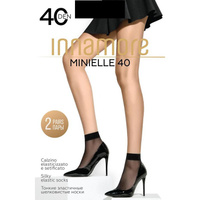 Носки женские Innamore Minielle nero 40 den (2 пары/4 штуки)