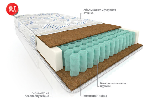 Матрас пружинный ортопедический Комфорт плюс