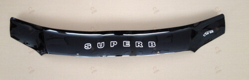 Дефлектор капота VIP (пластик) Skoda Superb II 2008-2015
