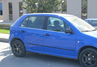 Нижние молдинги стекол Omsa (4 шт, сталь) Skoda Fabia 1999-2007