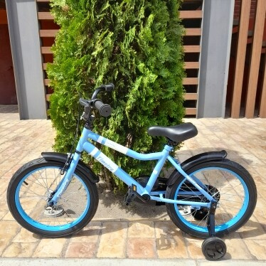 Велосипед детский Timetry 18 цвет черный голубой