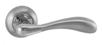 Ручка дверная Розаро, хром матовый/хром блестящий РЕНЦ