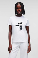 Хлопковая футболка Karl Lagerfeld, белый