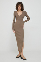 Платье Келвин Кляйн Calvin Klein, коричневый