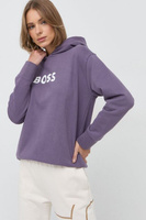 Толстовка BOSS из хлопка Boss, фиолетовый