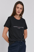 Хлопковая футболка Tommy Hilfiger, черный