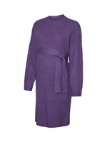 Простое трикотажное платье для беременных Svala Mamalicious, фиолетовый меланж