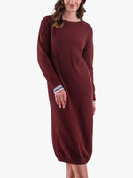 Платье-джемпер миди из сверхмягкой шерсти Celtic & Co., бордовый