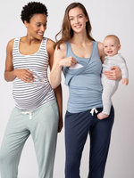 Однотонный жилет для беременных и кормящих мам Aniza Seraphine, полоса/мульти