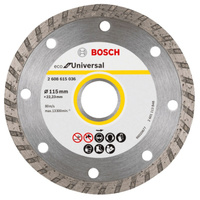 Алмазный диск Bosch Eco Universal Turbo (115x22,23 мм) 2.608.615.036 Диск алмазный ECO Univ.Turbo 115-22,23 2.60