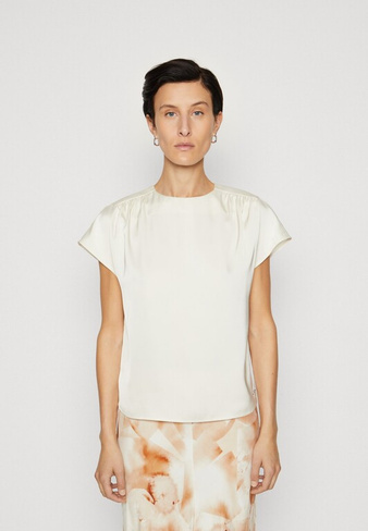 Базовая рубашка Calvin Klein SHINE GATHERED BLOUSE, цвет vanilla ice