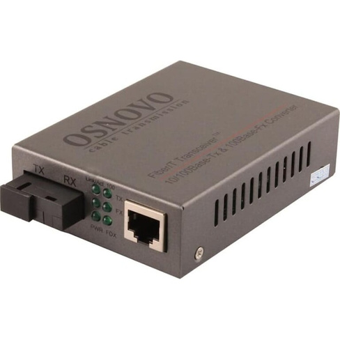 Оптический Fast Ethernet медиаконвертер OSNOVO sct1073