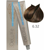 3Deluxe крем-краска для волос 3D Lux Tech, 6.32 темный блондин золотистый ирис