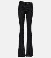 Расклешенные брюки из джерси со сборками x dua lipa Versace, черный