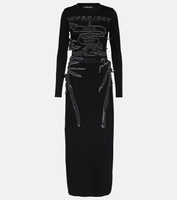 Лучшее платье макси из хлопкового джерси в париже Y/Project, серый