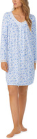 Вязаное короткое платье с длинными рукавами и свитером Eileen West, цвет Blue Roses