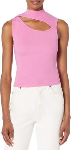 Майка с вырезом под горло Hudson Jeans, цвет Fuchsia/Pink