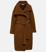 Пальто из смесовой шерсти Acne Studios, коричневый