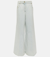 Расклешенные джинсы с высокой посадкой Nina Ricci, синий