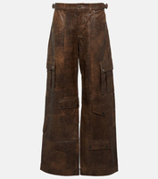 Кожаные брюки карго arianna Dodo Bar Or, коричневый