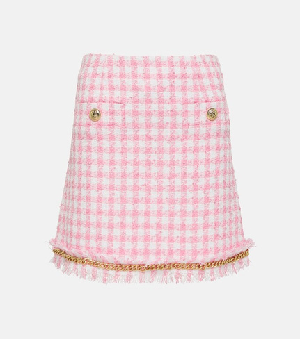 Мини-юбка gabrielle с узором «гусиные лапки» Rebecca Vallance, розовый