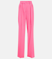 Широкие брюки с высокой посадкой tibet Sportmax, розовый