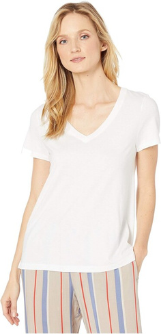 Рубашка с короткими рукавами и V-образным вырезом Sleep & Lounge Hanro, белый
