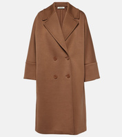 Двубортное пальто из джерси epopea 'S Max Mara, коричневый