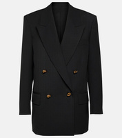 Шерстяной пиджак Bottega Veneta, черный